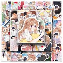 10/30/50pcs Cartoon Manga Hidden Love Stickers Cute Anime Graffiti Decals for Motorcycle Helmet Notebook Waterproof Sticker Pack