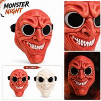 Halloween for Adults, 1 Count, Realistic Face for Costume Party, Scary Cosplay Prop one size