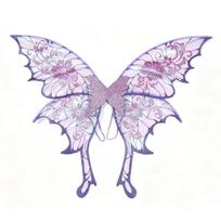 Floral Embroidered Fairy Wings Semi-Transparent Mesh Cosplay Wings  Cosplay Performance