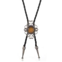 Cross-border Vintage Southwest Totem Polo Tie Metal Alloy Resin Pendant Bamboo Necklace Hip-hop Sweater Chain Unisex 24inches
