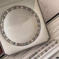 Jinruige Pig Nose Mixed Color Synthetic Pearl Necklace Women Versatile Niche Autumn Winter Beaded Sweater Chain High-End Imitation Pearl