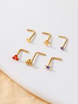 HGC 316L Surgical Steel Nose Ring Stud Jewelry Studs