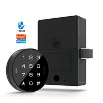 TTLock App for Smart Cabinet Lock NFC Card Digital RFID Keypad Cloud Memory Card Double Door Drawer Lock for Office Gym (Multicolor,General&Single unit black) įvairiaspalvis