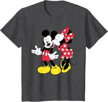 New Disney - Mickey and Minnie Classic Love Fashion Casual T-Shirt S-4XL Four Seasons L