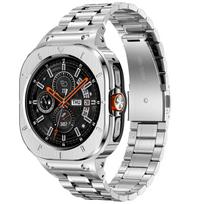 Nerūdijančio plieno modifikavimo rinkinys  Apyrankė su dėklo dangteliu Samsung Galaxy Watch7 Ultra Dirželis Išmaniojo laikrodžio apsauga Bamperis 47mm Galaxy Watch7 Ultra 47mm auksas