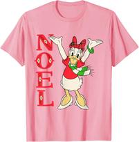 Hot Fashion Disney Vintage Daisy Duck Noel Holiday T-Shirt S-4XL Four Seasons L