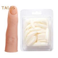 1 Set Nail Practice Finger Bendable Training Professional Versatile DIY Nails Practice Nail Mannequin Finger Nail Salon Accessories