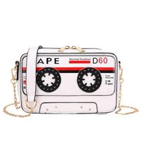 Retro radio chain bag women's 2025 new personalized design ins versatile messenger shoulder box bag juoda