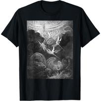 Gustave Dore Archangel Michael and Angels Fighting Dragon T-Shirt(1) S
