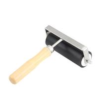 Professional Art Brayer Roller, Heavy Duty Hard Rubber Ink Paint Brush for Oil Painting and Stamping, with Nonslip Wooden Handle