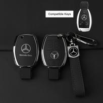 GLC GLB Automobilio Nuotolinio Raktų Dangtelis Cinko Lydinio Odinis Raktų Dėklas Aksesuarai Mercedes Benz AMG W177 W176 X166 X167 C257 C218 X 1 Set