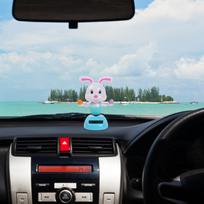 Saulės energija varomos šokančios figūrėlės Automobilio žaislas Mielas triušis Saulės energija varomi šokantys žaislai Lėliukės Prietaisų skydelis Automobilio interjero aksesuarai Dovana United States