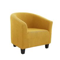 Jacquard Club Dining Chair Cover Elasticized Tub Chair Slipcover Solid Hued Sofa Covers Anti -Dirty Decor Couch Protector For Living Room 1 Piece