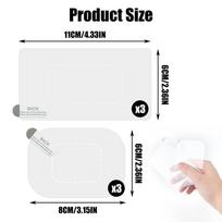 Windshield Film For Stickers 6pcs Dash Cam Adhesive Screen Sticker Film Transparent Windshield Film For Car