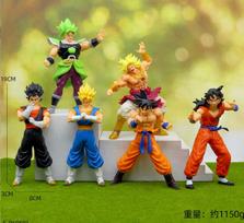 Durable 18cm 6PCS Dragon Ball Z Super Goku Vetega Majin Buu Freeza Beerus Whis Mark Karin Gotenks PVC Figures Anime Collectiable Model NO BOX
