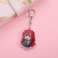 1/5Pcs Anime Figures Mushoku Tensei Acrylic Keychain Cute Backpack Pendant Funny Bag Charms Accessories Decoration Holiday Gifts 5cm gray