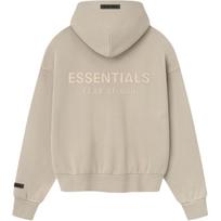 Fear of God Essentials Classic Full Zip Hoodie Timber Men Tops Grey 192SP254781F M