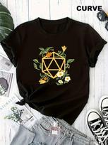 Unisex Dungeons & Dragons Inspired D20 Dice RPG T-Shirt (0XL-4XL) - Soft Stretch 2XL