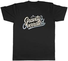 Rock Climbing Gravity's Overrated Mens T-Shirt Tee Gift Top XXXL
