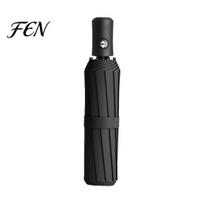 Sunscreen Umbrella Automatic Folding with Carabiner Handle, UV Rain Protection Travel Umbrella, Windproof Rainproof Portable for Women Men