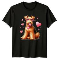 Valentines Day Terrier Dog Heart Glasses Bubble Gum Graphic Mens Womens Tee XXXXL