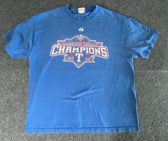 Texas Rangers Men’s XL Shirt 2010 World Series ALCS Champions Baseball Cotton XL