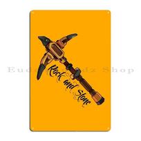 Rock And Stone Pickaxe Drg Metal Sign Club Bar Wall Plaque PaintingCustomize Vintage Tin Sign Poster 20x30cm（7.8x11.8inch）