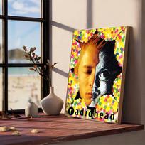 Rock Band Characters Radiohead Classic Vintage Anime Posters Sticky Whitepaper Sticker DIY Room Bar Cafe Kawaii Room Decor (as the picture,10x15cm No Frame)