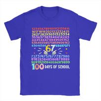 Happy 100 Days of School Smarter 67 Teacher T-Shirt Men  Humorous Cotton Tee Shirt O Neck Short Sleeve T Shirt Gift Idea Clothes XXL