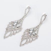 Luxurious Exaggerating Earrings Long Water Drop Bridal Crystal European and American Hot-Sale E482