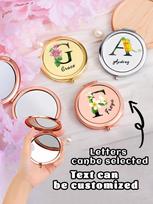 Custom Double-sided Folding Makeup Mirror, Portable Pocket Mirror, Ideal Valentine Wedding Souvenir Gift one size