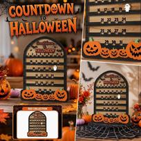 Halloween Countdown Calendar, Advent Calendar for Halloween Decor, Day Activity Board One Size