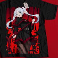 Frieren Anime T-Shirt, Elf Mage Manga Tee, Fantasy Journey Shirt, Otaku Gift, Japanese Anime Streetwear 3XL