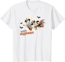 Fashion Casual Disney Halloween Minnie and Minnie Flying T-Shirt S-4XL Summer S