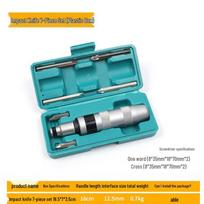 12-Piece Rust-Resistant S2 Impact Screwdriver Bit Set with Remover 7 pcs Impact Screwdriver (Metal Box)