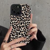 Creative Leopard Cow silikoninis odinis dėklas, skirtas iPhone 15 14 13 Pro Max 11 12 Mini SE 7 8 Plus X XR XS MAX minkštas smūgiams atsparus dangtelis For iPhone 15