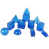 Vaikų 3D geometrinis modelis Matematikos žaislai Skaidrios mokymo priemonės Ankstyvojo ugdymo mokomieji žaislai Vaikams Ikimokyklinio amžiaus Tūris Forma blue