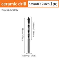 5PC Cross Hexagon Tile Glass Cement Metal Ceramic Wood Plastic Hole Saw Triangle Alloy Drill Bit Size 5MM 6MM 8MM 10MM 12MM