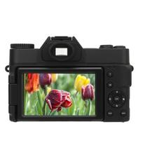 56MP 4K skaitmeninis fotoaparatas su 180 laipsnių atlenkiamu ekranu, su 1500 mAh akumuliatoriaus įkrovikliu, automatinis fokusavimas, 16x skaitmeninis priartinimas