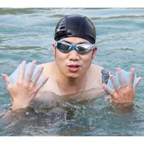 1 Pair Silicone Swim Swimming Gear Fins Hand Webbed Flippers Training Fins Glove S