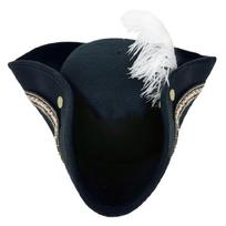 Embroidery Cosplay Pirate Caps For Children's Party Props Kids' Pirate Role Play Feather Studded Fedoras 1