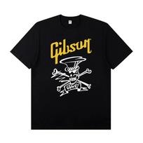 2025 Slash Collection Gibson Les Paul Short-sleeved T-shirt Rock Band Costume Summer Clothing Fashion Tops Graphic T Shirts -... S