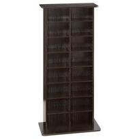 Media Storage Cabinet, 8-Tier DVD Shelf Organizer, 559 x 222 x 1295 mm Multimedia Storage Organizer for CDs, DVDs, Books and Games, CD Shelf for