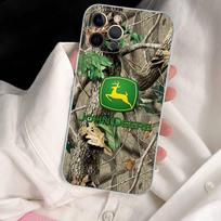 Green J-John Truck D-Deeres For IPhone 17 16 15 14 13 12 11 Pro Max Plus Phone Case High End Silicone iPhone 12 pro gray