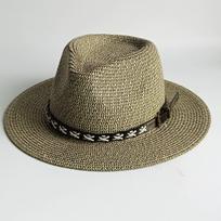 Men's Panama Summer Straw Hat  Woven Jazz Hat  summer straw hat  Unisex Beach Hats  chapeau hats for man M55-58cm