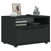 Szafka Pod Tv  Visnes  Czarna 60X40X38 Cm Drewno Klejone