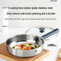 Zwilling Silverlight 26cm Stainless Steel Frying Pan with Lid
