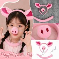 Costume Accessories Set Ears Headband Nose and Tail 3-Piece One Size