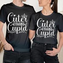 Cuter Happy Valentine's Day Love Goals Couple Love Matching T-Shirts #VD XL