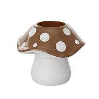 Adorable Mushroom Pen Holders Cosmetic Brush Organizer Compact Desktop Accessory Sturdy Recyclable Plastic Materials